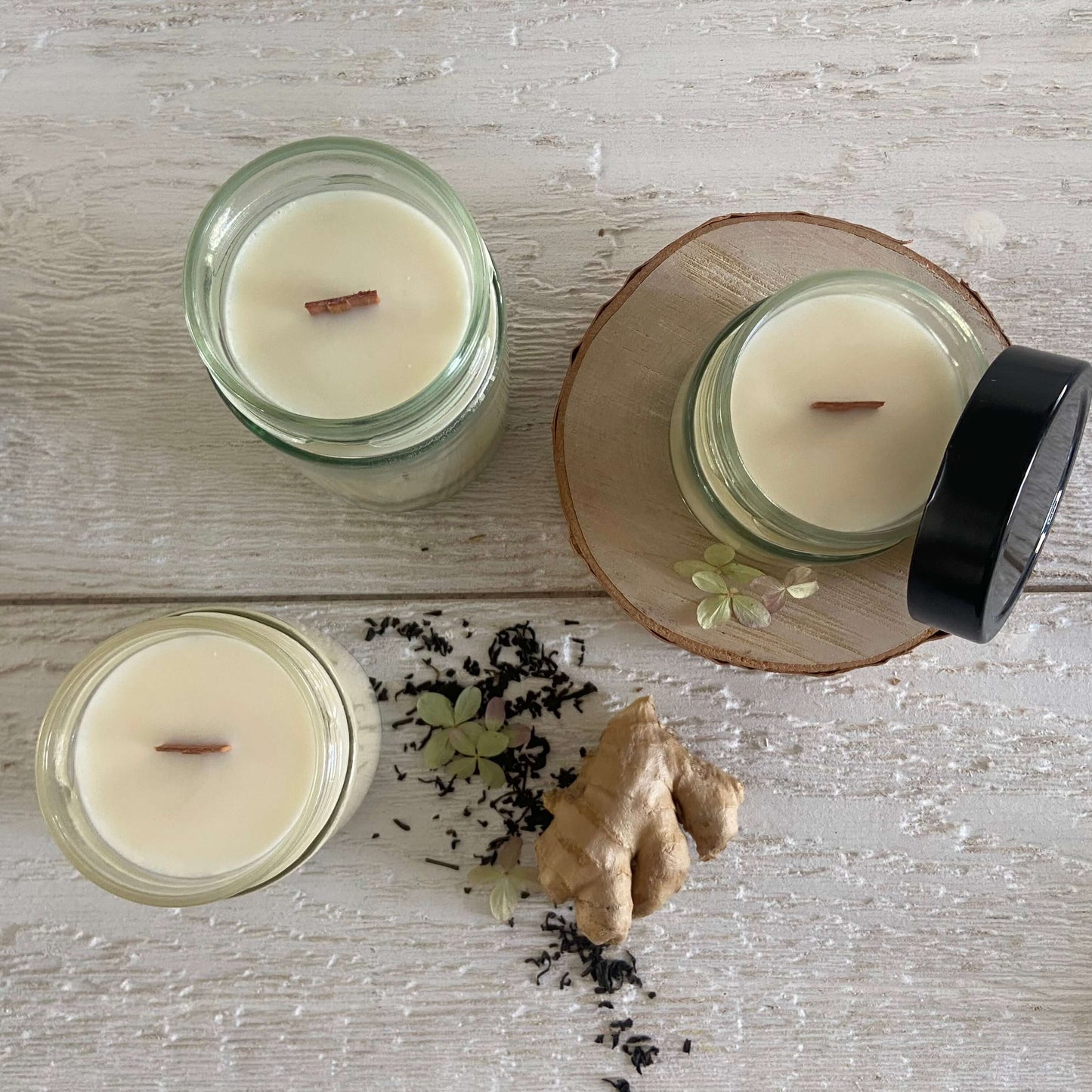 Chandelle Thé blanc et gingembre