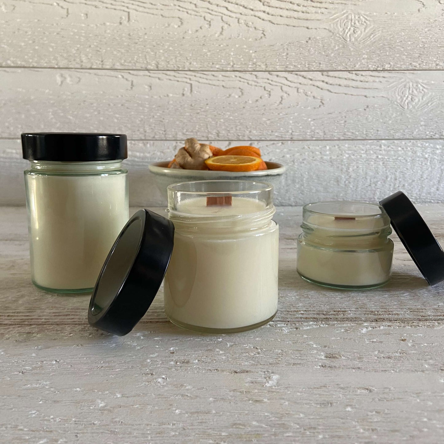 Orange and ginger candle