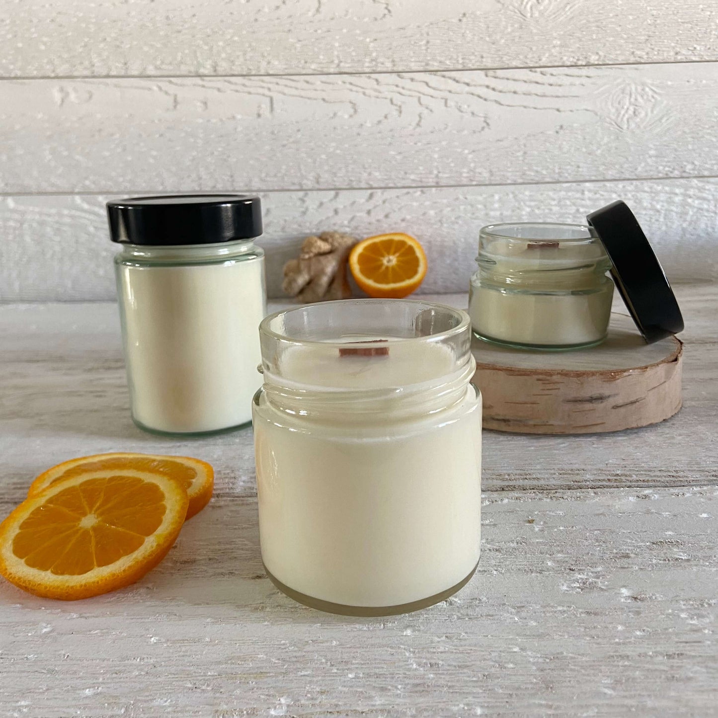 Orange and ginger candle