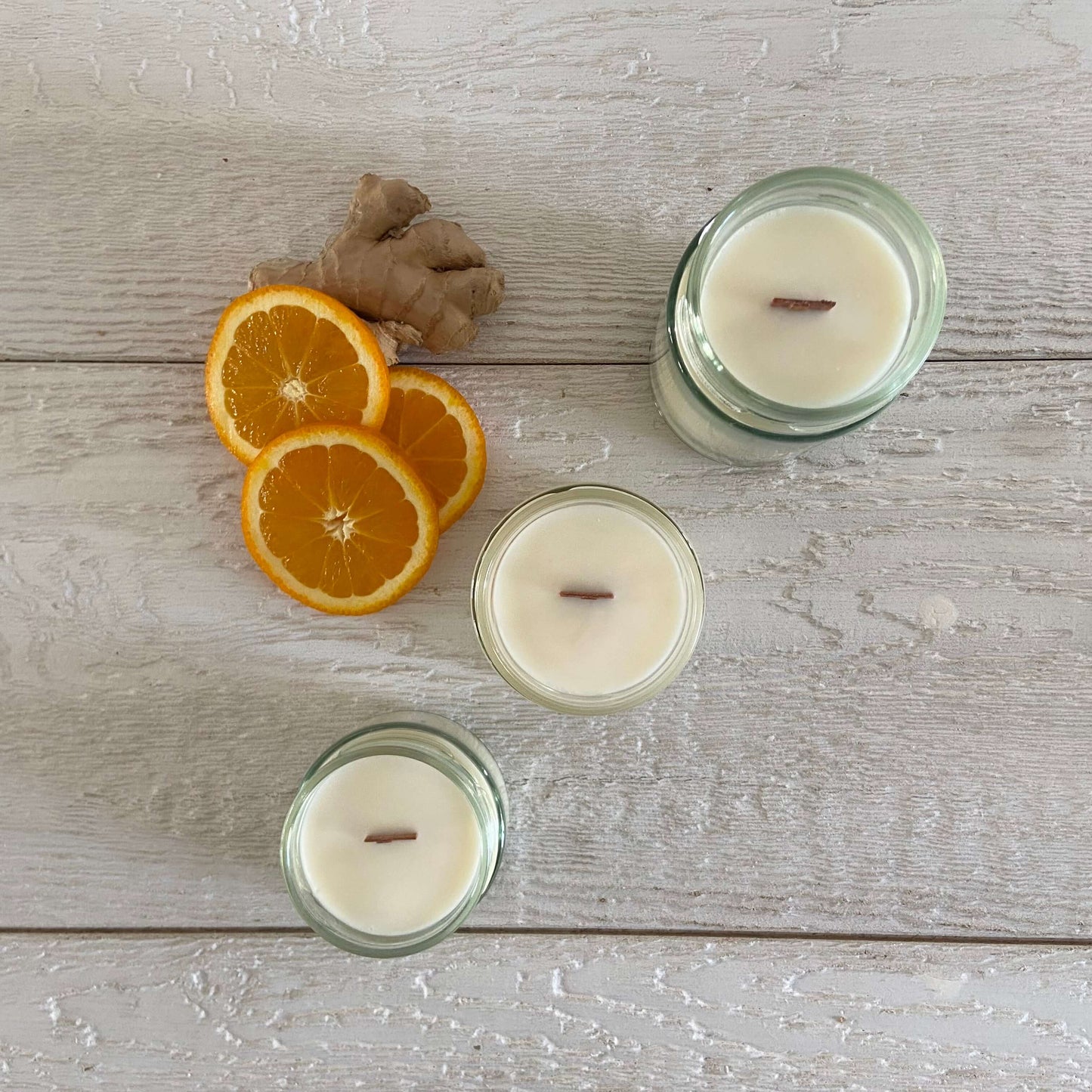 Orange and ginger candle