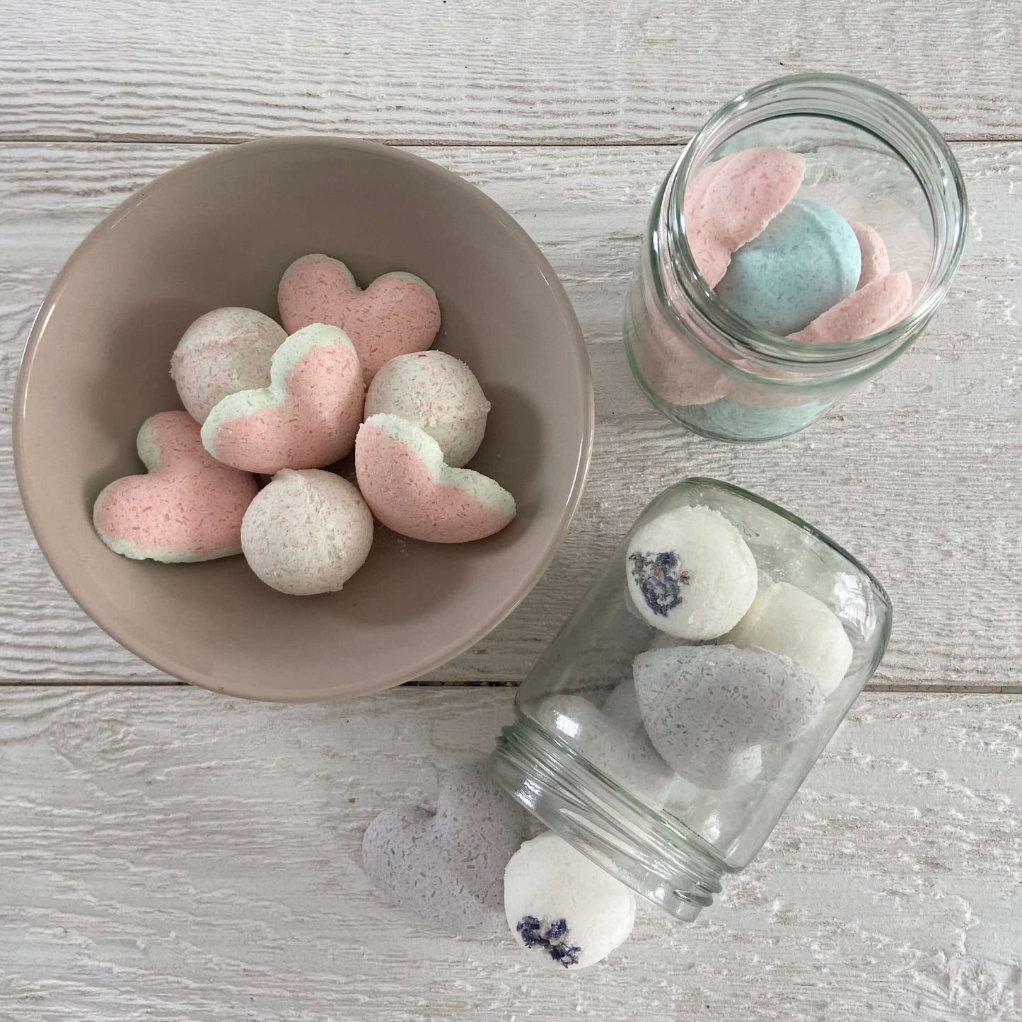 Bombes de bain en pot